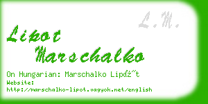 lipot marschalko business card